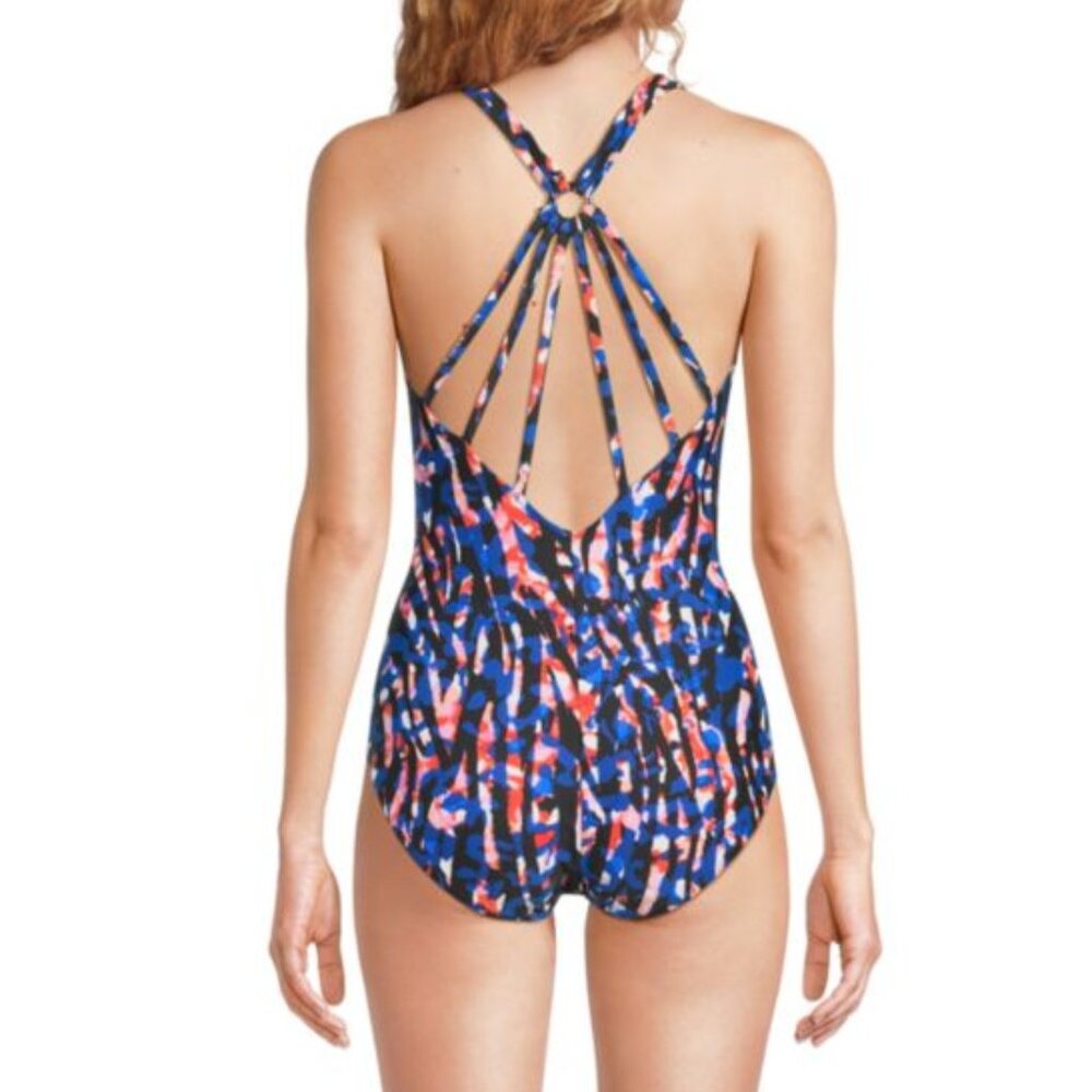 NWT Magicsuit Miraclesuit Burano Drew Twist-Front One-Piece Swimsuit Size 12 - Picture 3 of 6